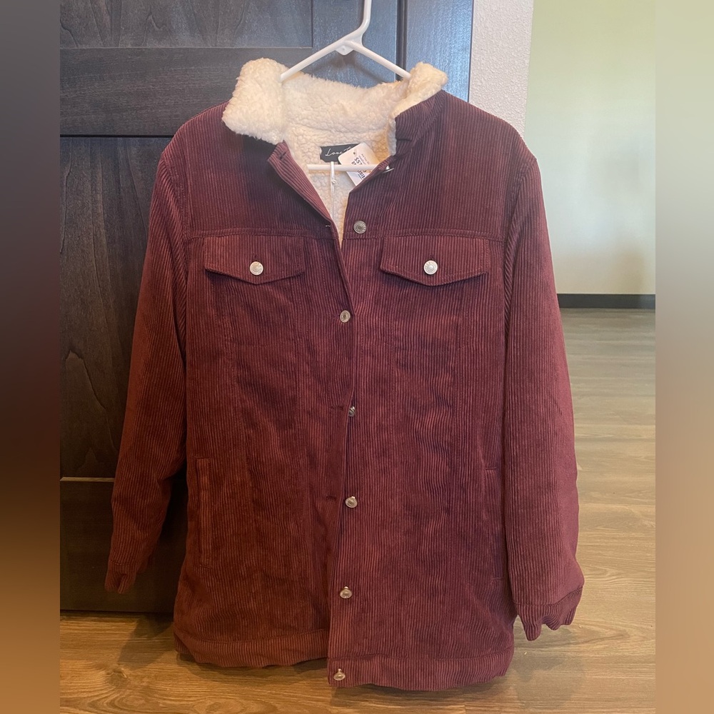 Love Tree Corduroy Fleece Jacket